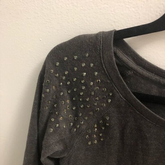 Forever 21 Grey Long Sleeve Sweater Shirt ~ Size S Small - Picture 3 of 7